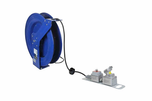 100' General Area Cord Reel w/ 20A EXP Outlet - GFCI - 12/3 SOOW Cord