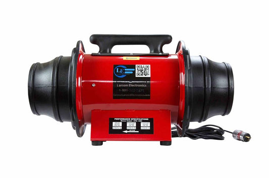 Explosion Proof Electric Fan Blower Ventilator - C1D1 - 1/3 HP Engine - Fan Only - 6" Inlet/Outlet - Variable Speed