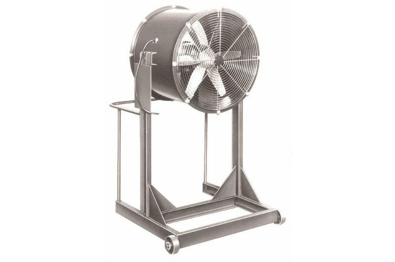 24" Explosion Proof High Velocity Fan - 5200 CFM - 1/4 HP - 230/460V AC 3PH - No Cord/Power Switch