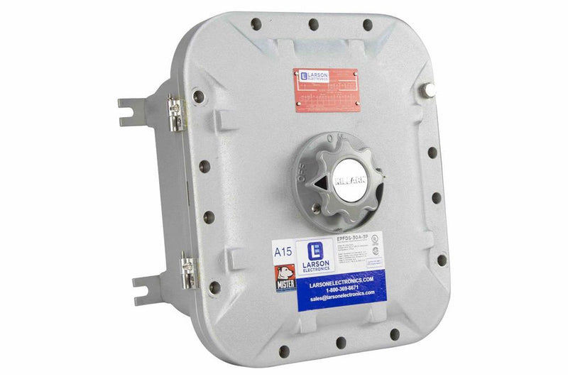 6A Explosion Proof Fused Disconnect- Class I,II,III - Fast Acting Fuse - (3) 6A 600V (4) Cast Hubs