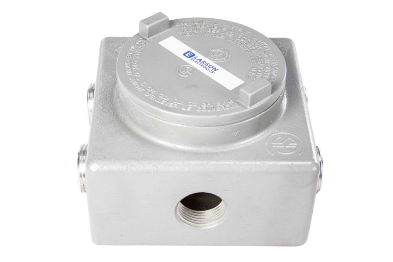 Larson Explosion Proof Junction Box - Class I, II, III - Copper-free Aluminum - (7) Internal Female Hubs