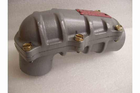 Explosion Proof Elbow Conduit - Class I, II, III - 90° Bend - Integral Bushings - 1.25" Hub