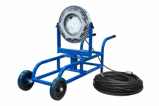 Explosion Proof LED Cart Light - C1D1 & C1D2 - 100' SOOW Cord - Group B Hydrogen Approved