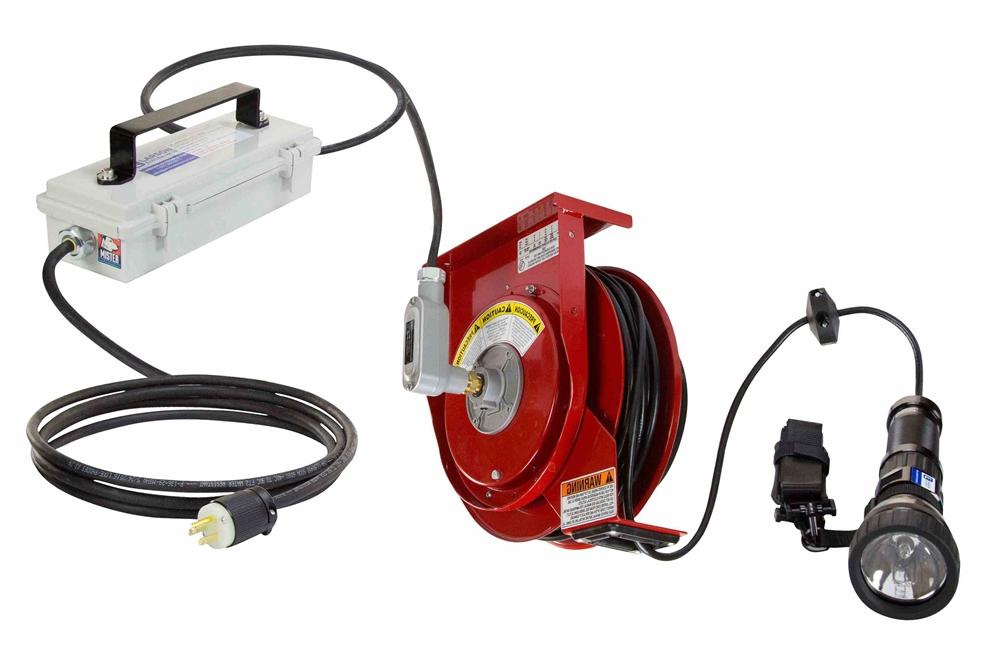 20W HID Explosion Proof Search Light - C1D1 & C2D1 - 347V AC Stepped Down to 12V DC - 50' SOOW