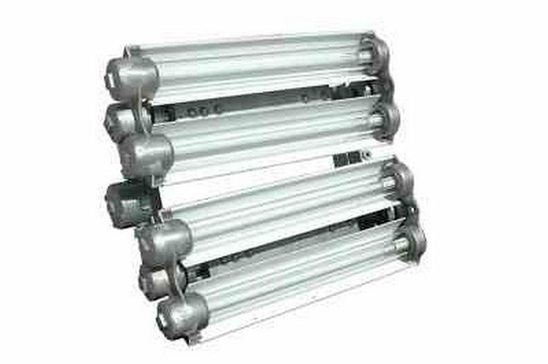 Explosion Proof Fluorescent Light for Paint Booths, Oil Rigs, Boats -2 Foot-8 Lamp-T5HO Bulbs