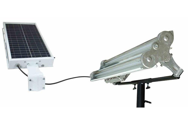 Solar Pole Mount Explosion Proof LED Lighting - C1D1 - 2ft, 2-Lamp Fixture - Day/Night Photocell