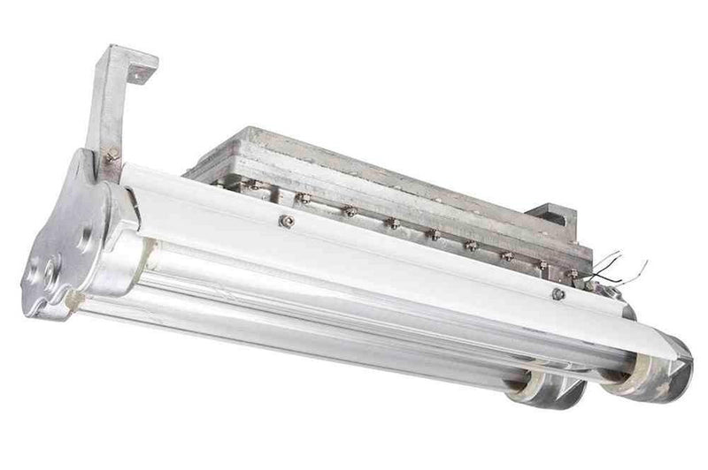 Explosion Proof Fluorescent Lights for Paint Booths, Oil Rigs, Boats -2 foot - 2 lamp -Multi-voltage