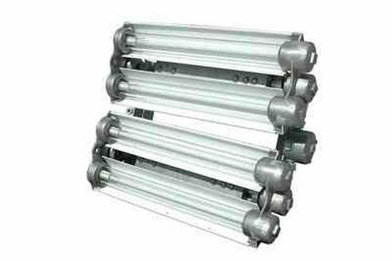 Explosion Proof Fluorescent Lights for Paint Booths, Oil Rigs, Boats -2 foot-4 Lamp- Multi-Voltage