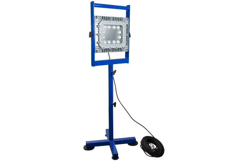 Larson 150W Explosion Proof LED Light - 5' Tall Base Stand Mount w/ (2) Magnetic Feet - 22" Stand - C1D1