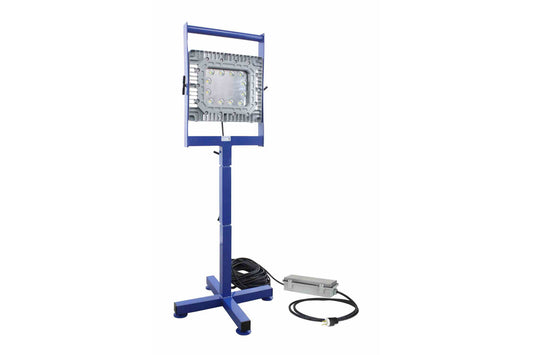 Larson 150W Explosion Proof LED Light - 5' Tall Base Stand Mount - 22" Stand - C1D1&2 - Inline Transformer