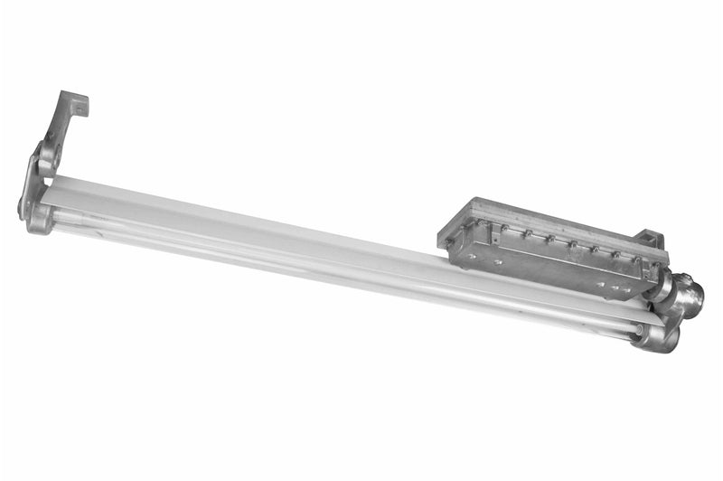 Larson 36W Surface Mount Explosion Proof Fluorescent Light Fixture - Paint Booth Rated - 3350 Lumens