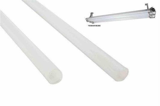 Frosted Polycarbonate Lens Cover for EPL-48-2L Series, Class I, Div. I Fixtures - Prevents Overspray