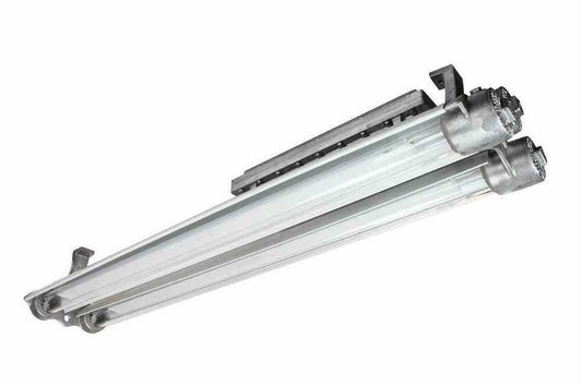 80W Explosion Proof Strobing LED UV Light Fixture - 10-100 Flashes Per Minute - 28,000mW
