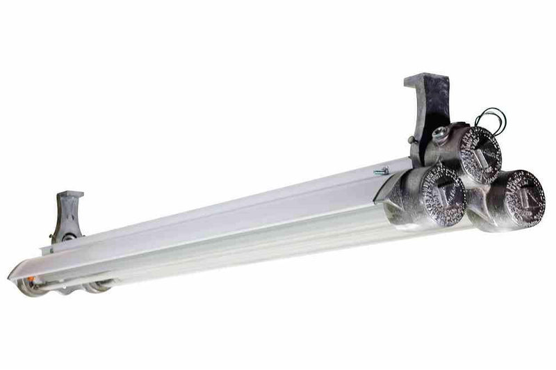 Explosion Proof LED Fixture w/ 4ft. LED Bulbs - Class I, Div. I - 220Volt, 50/60Hz