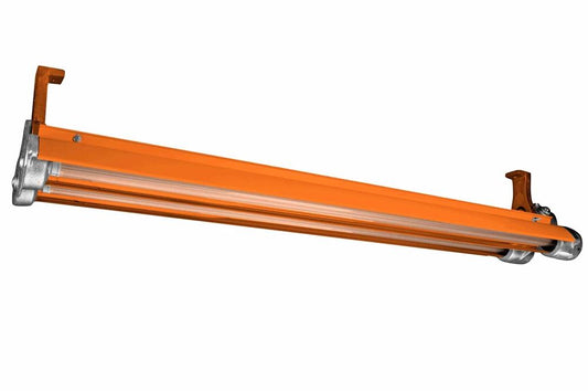 Explosion Proof LED Paint Spray Booth light - Class 1 Div 1 - Class 1 Div 2 - T6 - 7,000 Lumens - Custom Orange