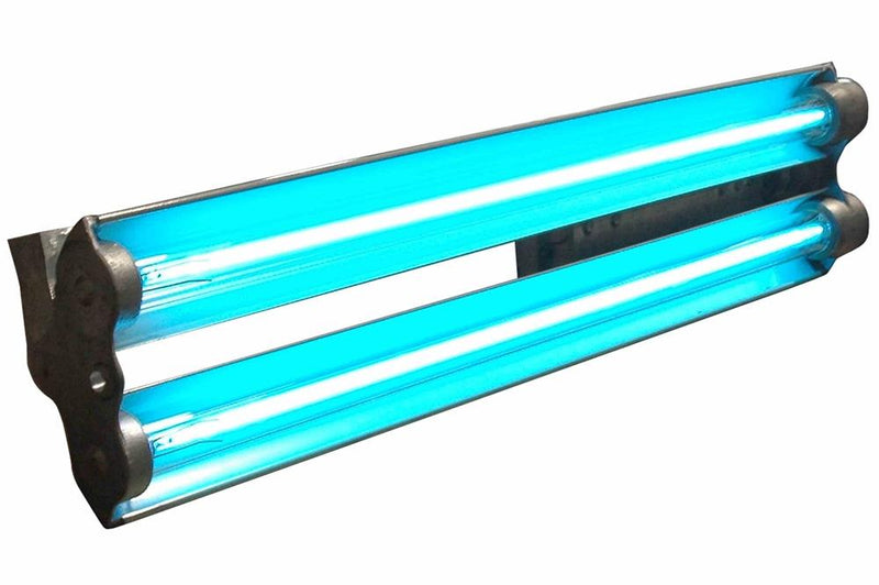 Explosion Proof Fluorescent Ultraviolet Light - Class I, II - 4' 2 lamp - Paint Booths, Rigs, Marine - No Reflectors