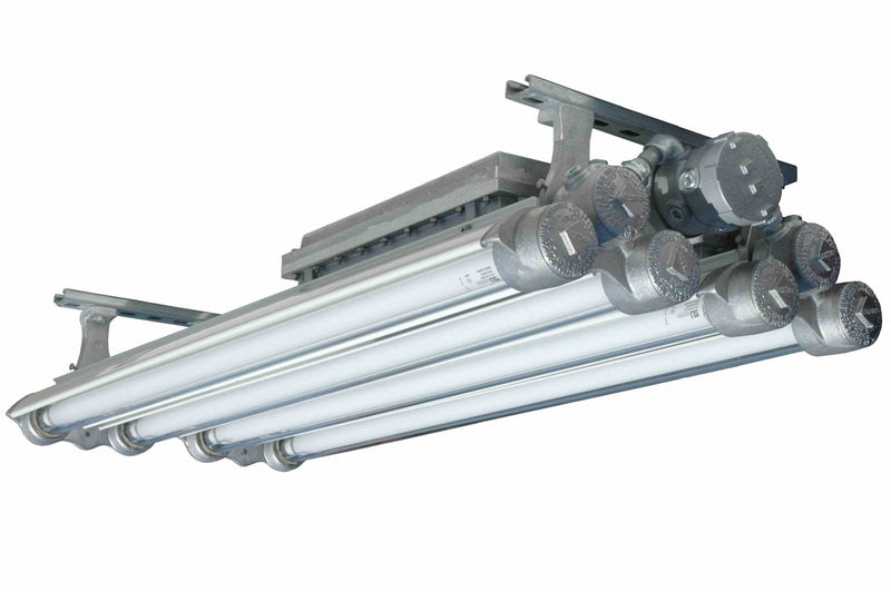 Larson Integrated Explosion Proof LED Paint Spray Booth Light - 16,000 Lumens - 4' 4-Lamp - Class 1 Div 1