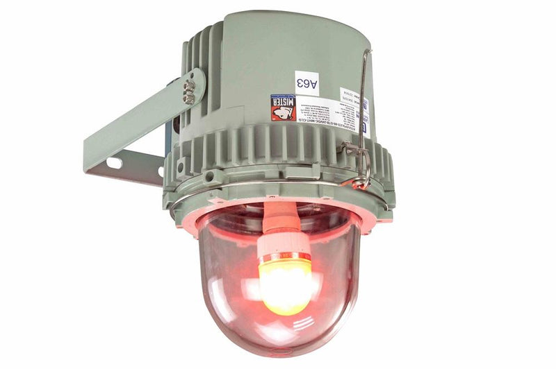 10W Hazardous Location LED Aviation Obstruction Light - 230V, 50/60 Hz - Red, L810 - Surface Mount - ATEX/IECEx