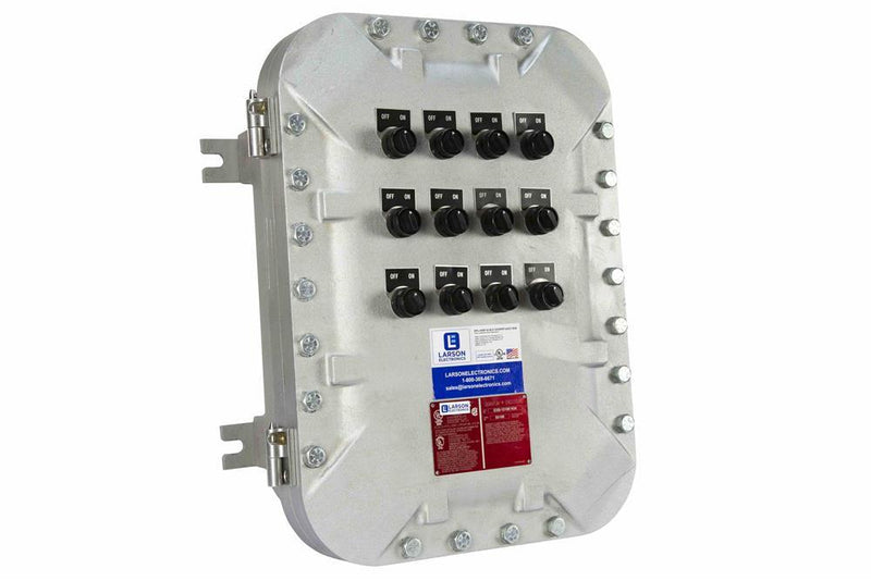 Explosion Proof Switchbox - 12" x 18" x 6" Int. Dimensions - C1D1 - Surface Mount - (12) Switches