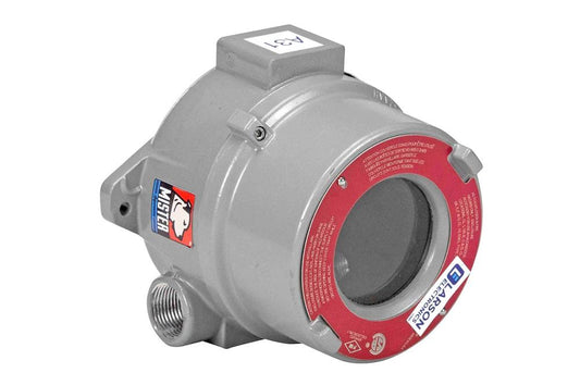 Explosion Proof Instrument Enclosure - Class I, II, III Div 1 & 2 - Trunnion - Glass Lens - 1" Dome