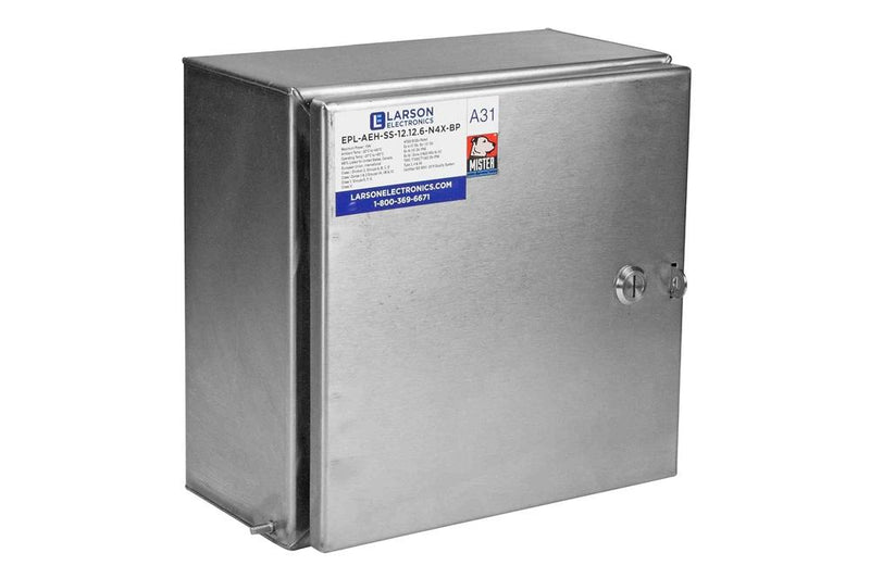 Hazloc Stainless Steel Junction Box - 12" x 12" x 6" External Dims - C1D2, ATEX/IECEx - N4X, IP66