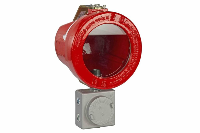 Explosion Proof Fire Alarm Enclosure - Adjustable Trunnion Mount - Red Finish - C1D1&2 - C2D1&2 - C3