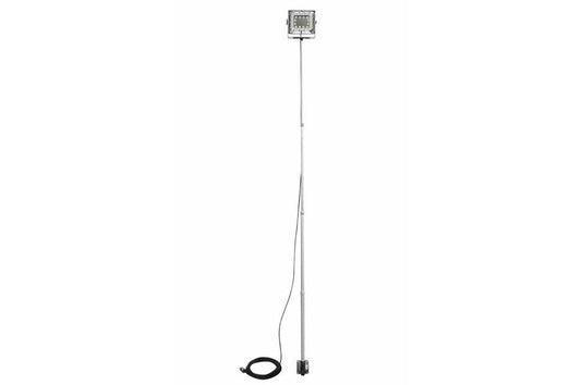 150W Explosion Proof Telescoping Anodized Aluminum Pole Mount LED Light Tower - 5-12' -Surface Mount