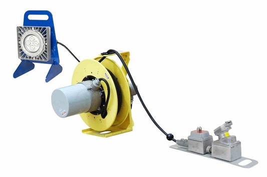 Explosion Proof Metal Halide Light w/ Exp. Cord Reel - 70 Watt - 50' SOOW Cord - Class I Div I