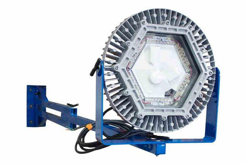 Explosion Proof 150 Watt LED Dock Light - Aluminum Swing Arm w/ Hinge - 21,000 Lumens