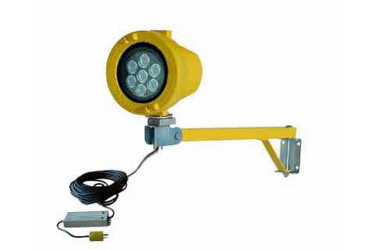 Explosion Proof Dock Light - Class I, Div. I, Groups C & D - 30 Watt LED Lamp - 24" Extension Arm