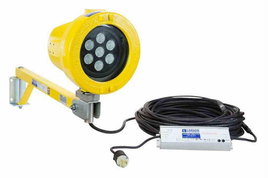 Explosion Proof Dock Light - Class I, Div. I, Groups C & D - 70 Watt LED Lamp - Extension Arm