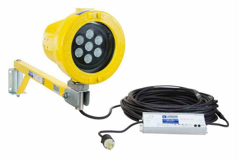 Explosion Proof Dock Light - Class I, Div. I, Groups C & D - 70 Watt LED Lamp - Extension Arm