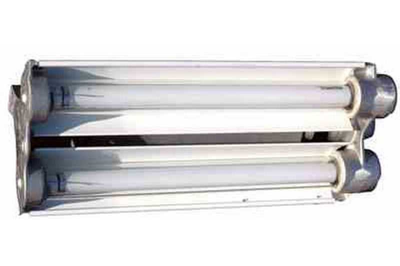 Larson Explosion Proof Fluorescent Lights for Paint Booths, Oil Rigs, Boats -2 foot - 2 lamp -Multi-voltage