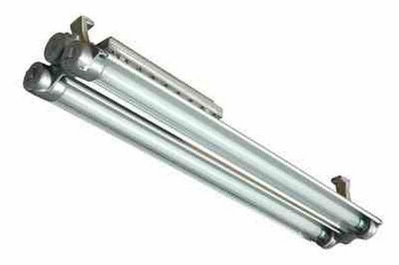 Explosion Proof Emergency Fluorescent Light Combination - Dimmable Ballast - C1D1 - 2 T8 lamps - 4'