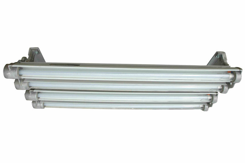 Larson Explosion Proof LED Light w/ Emergency Ballast Back Up - 4 Foot, 4 Bulbs - Class I & II, Div. I