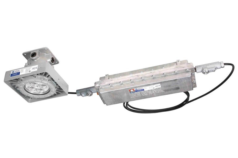 C1D1 Explosion Proof High Bay LED Fixture w/ Emergency Battery Backup - Paint Spray Booth Approved