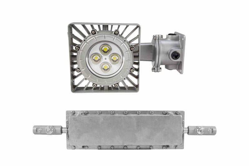 C1D1 Explosion Proof Wall Mount LED Fixture w/ Emergency Battery Backup - Paint Spray Booth Approved