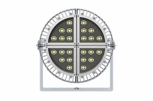300W Explosion Proof Round LED Light Fixture - Class I, II, III - Replacement for 1500W MH - Emergency, Group B