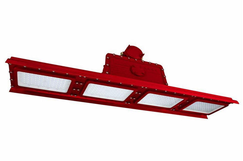 320W Explosion Proof High Bay Linear LED Fixture - C1D1, C2D1 - Glass Lens - Emergency Backup