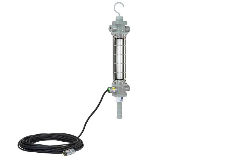 Explosion Proof 15 Watt Fluorescent Drop Light - Class I, Div. I - 50' SOOW Cord w/ Exp. Proof Plug