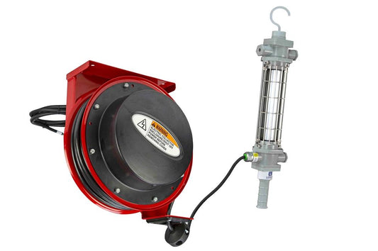 Explosion Proof LED Aluminum Drop Light - Class 1 Div 1 - 50ft General Use Cord Reel