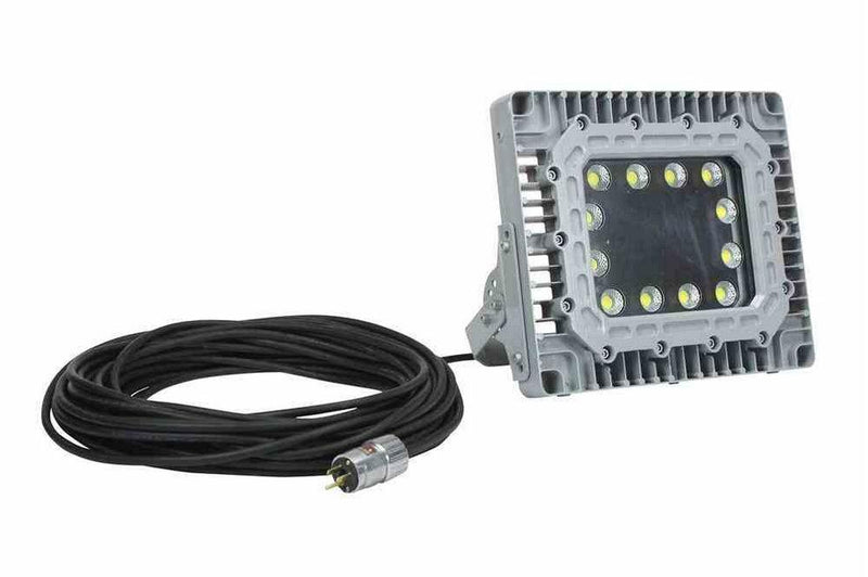 150W Explosion Proof High Bay LED Light Fixture - C1D1 - Paint Booth Approved- 100' Cord w/ EXP Plug
