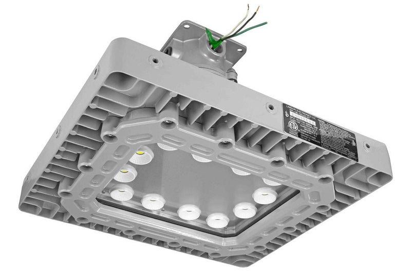 Ceiling Mount Explosion Proof 150W High Bay LED Light Fixture - 21,000 Lumens Beam Spread