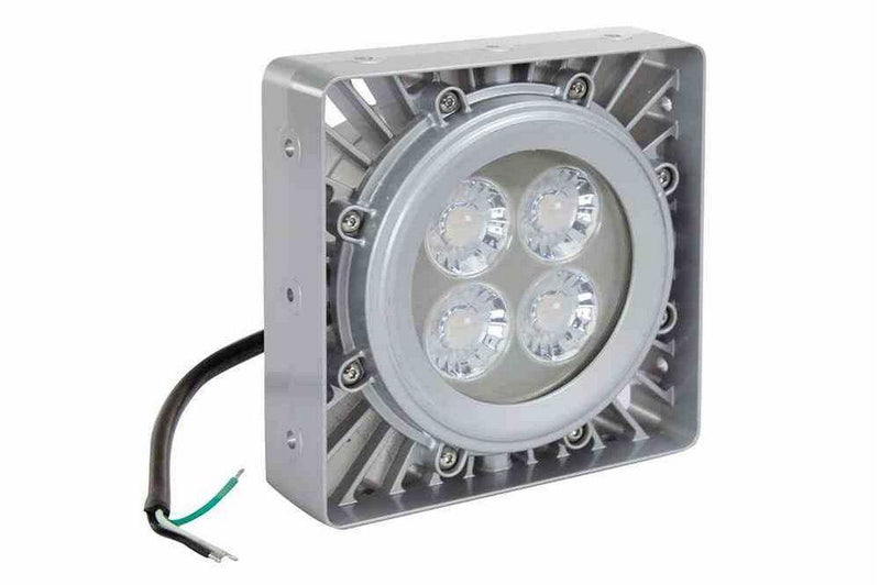 30W C1D1 Explosion Proof High Bay LED UV Light Fixture - Paint Spray Booth Approved - 10,500 mW
