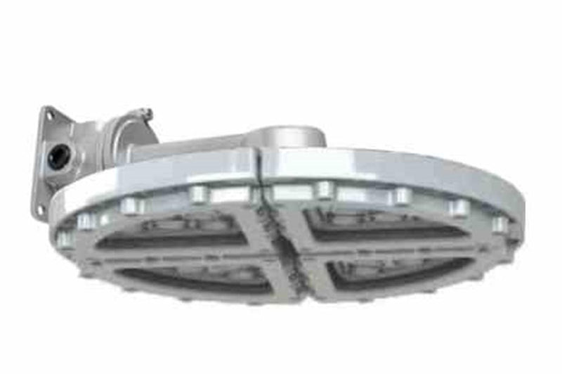 175W Explosion Proof High Bay LED Light Fixture - Class I, II, III - Paint Spray Booth Approved - Group B/T5 - Wall Mount