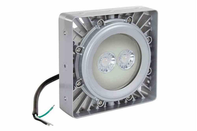 25W Explosion Proof Low Bay LED Light Fixture - Paint Spray Booth Approved - 3,500 Lumens - T5
