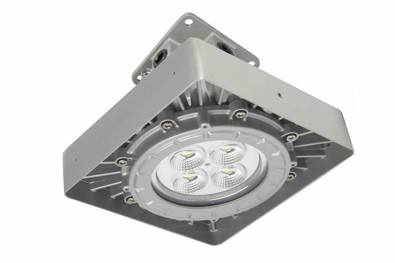 50W Explosion Proof Low Bay LED Fixture - Paint Spray Booth Approved -7,000 lms - Ceiling Mount - T5
