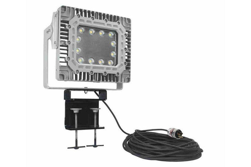 150W Marine & Outdoor LED Flood Light - Adjustable Beam Clamp - 21,000 Lumens - 20' SOOW Cord