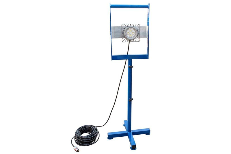 Portable Explosion Proof LED Light - 5' Base Stand Mount - 70 Watt LED - Class 1 Div 1 C&D - 100'