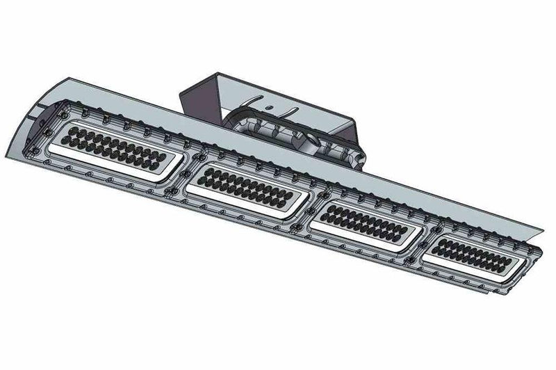 60W Explosion Proof LED Linear Fixture - Class I, II, III - 8700 Lumens - Adjustable Trunnion Mount